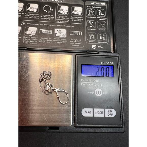 NEW petalite sterling silver lever back earrings - Picture 12 of 12